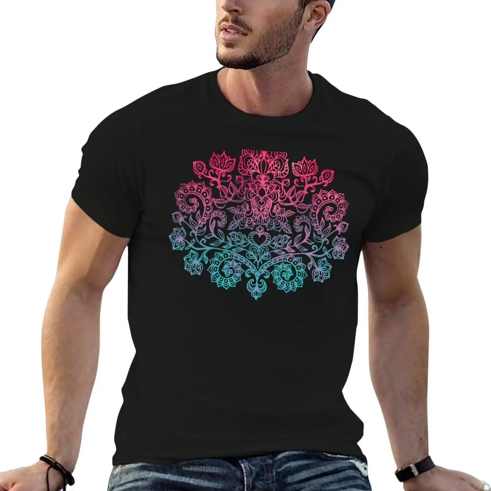Ombre Folk Art Doodle T-Shirt man t shirts for men casual funny t shirts dark humor men t shirt cotton 100% T-shirt
Ombre Folk Art Doodle T-Shirt man t shirts for men casual funny t shirts dark humor men t shirt cotton 100% T-shirt