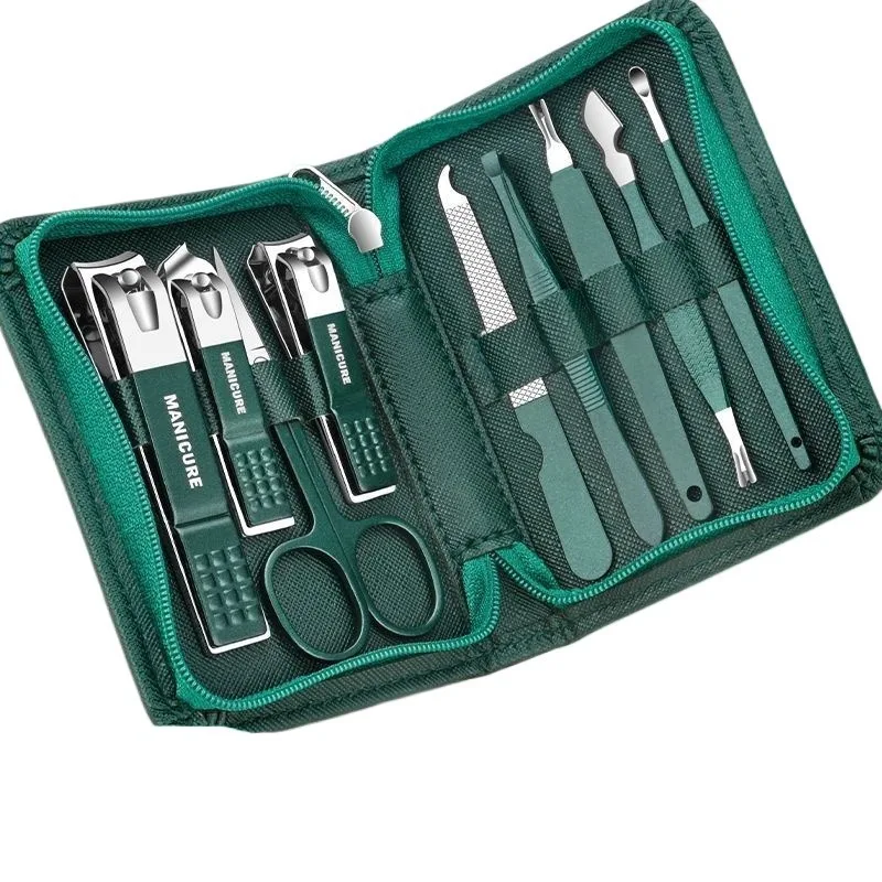 Explosive stainless steel nail clippers set 9-piece manicure nail tools ear spoon nail clippers set
Explosive stainless steel nail clippers set 9-piece manicure nail tools ear spoon nail clippers set