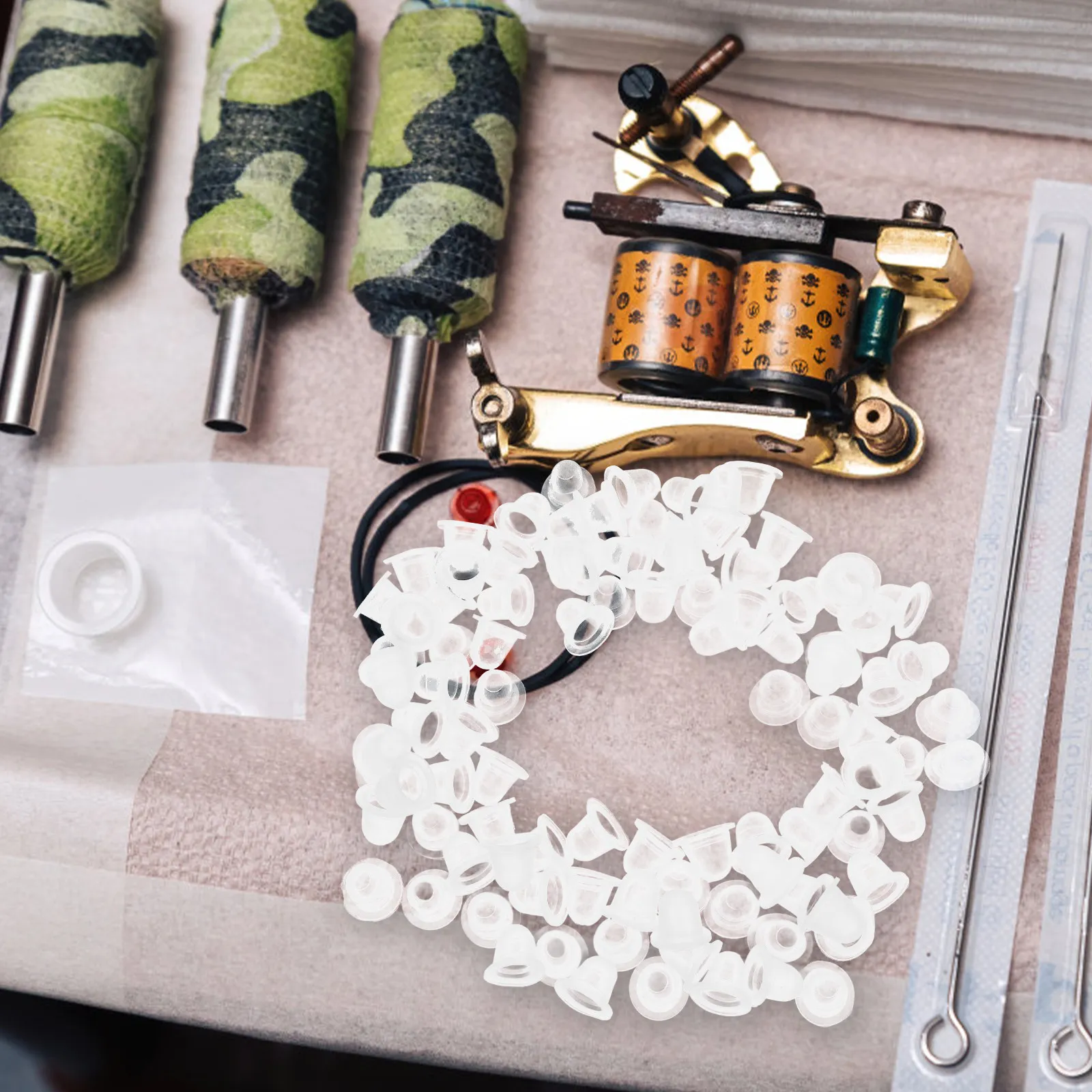 100Pcs Premium Disposable Ink Cups Clear Silicone Makeup Pigment Holders for Tattoo Artists Cosmetologists Eyelash Extension
100Pcs Premium Disposable Ink Cups Clear Silicone Makeup Pigment Holders for Tattoo Artists Cosmetologists Eyelash Extension