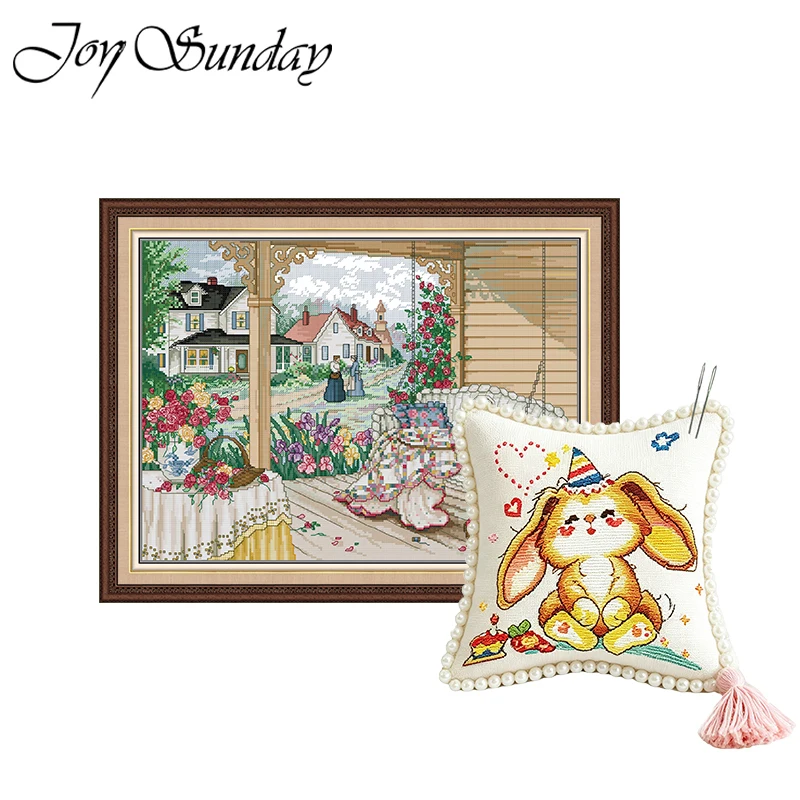 Joy Sunday Cross Stitch Kits Villa Life Pattern Aida Fabric 16CT 14CT 11CT DIY Hand Embroidery Sets Printed Counted Canvas
Joy Sunday Cross Stitch Kits Villa Life Pattern Aida Fabric 16CT 14CT 11CT DIY Hand Embroidery Sets Printed Counted Canvas