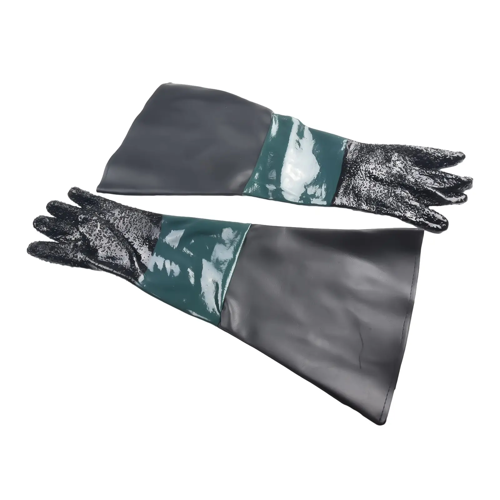 Gloves Sandblasting Gloves Very Convenient 1 Pair 2pcs Stitching Comfortable Green Stitching Black PVC + Cotton Parts
Gloves Sandblasting Gloves Very Convenient 1 Pair 2pcs Stitching Comfortable Green Stitching Black PVC + Cotton Parts