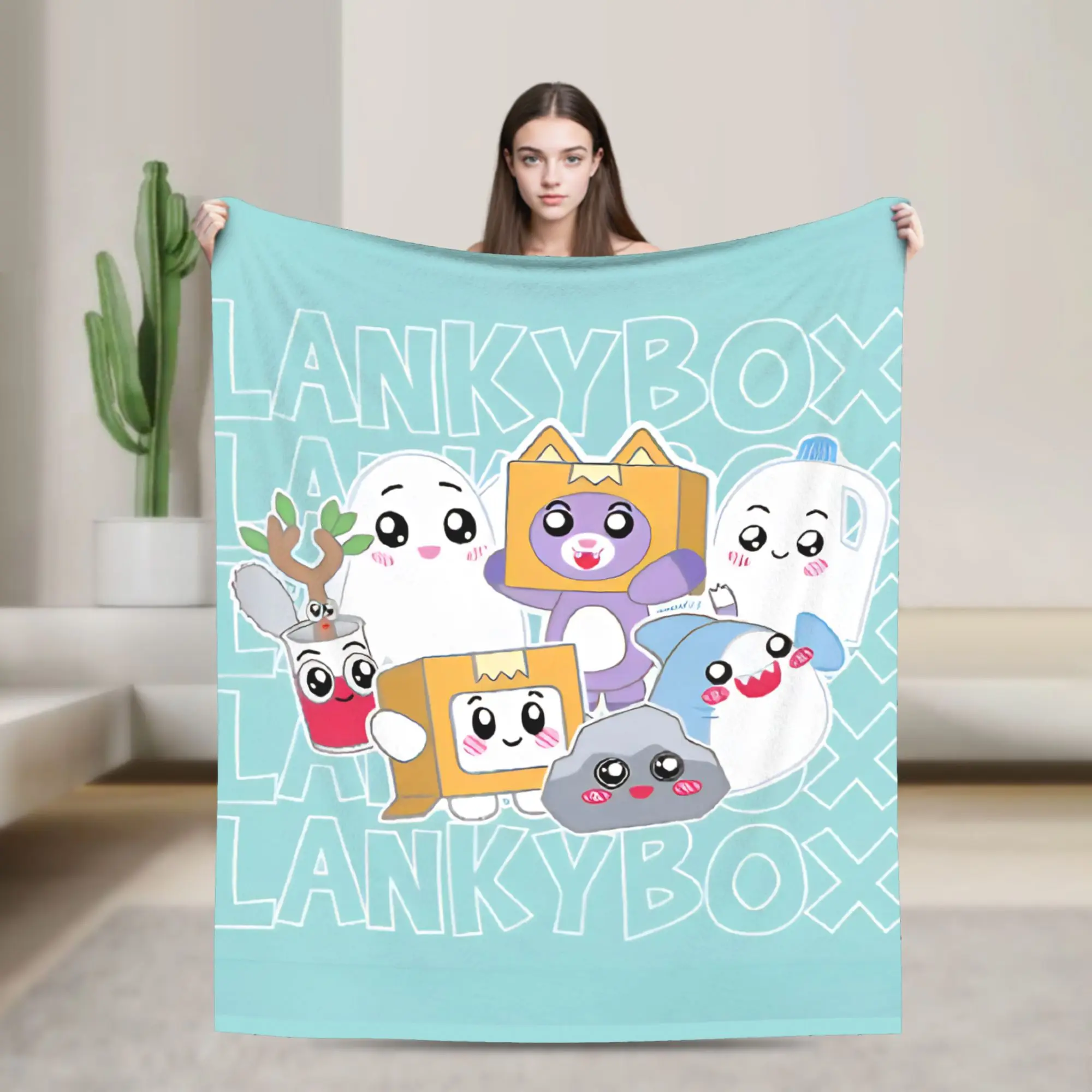 Foxy Boxy and Rocky Lankybox Flannel Blanket Super Warm Throw Blanket for Couch Bed Travel Office Bedspread Sofa Bed Cover
Foxy Boxy and Rocky Lankybox Flannel Blanket Super Warm Throw Blanket for Couch Bed Travel Office Bedspread Sofa Bed Cover