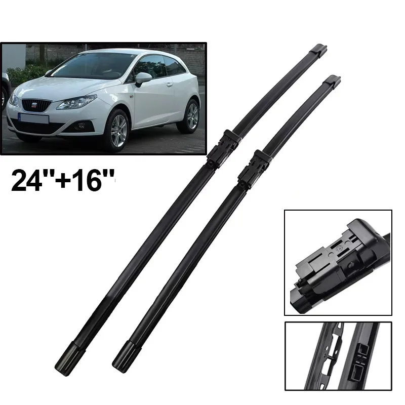 Wiper Front Wiper Blades Set For Seat Ibiza 6J 2009 - 2012 Windshield Windscreen Window Rain Brushes 24"+16"
Wiper Front Wiper Blades Set For Seat Ibiza 6J 2009 - 2012 Windshield Windscreen Window Rain Brushes 24"+16"