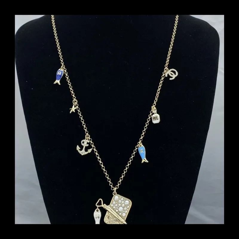 New High-end Early Spring New Double Anchor Starfish Necklace Bracelet Stud Earrings, Fashionable Versatile Set
New High-end Early Spring New Double Anchor Starfish Necklace Bracelet Stud Earrings, Fashionable Versatile Set
