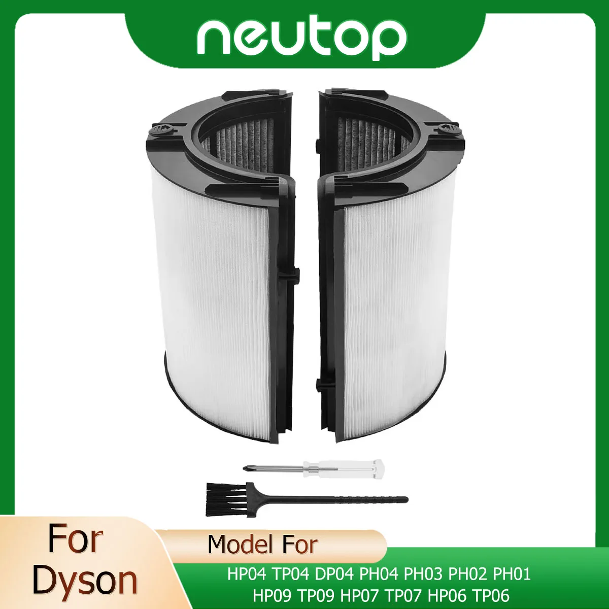 2 in 1 HEPA Carbon Filter Compatible with Dyson HP04 TP04 DP04 PH04 PH03 PH02 PH01 HP09 TP09 HP07 TP07 HP06 TP06 Replacement
2 in 1 HEPA Carbon Filter Compatible with Dyson HP04 TP04 DP04 PH04 PH03 PH02 PH01 HP09 TP09 HP07 TP07 HP06 TP06 Replacement