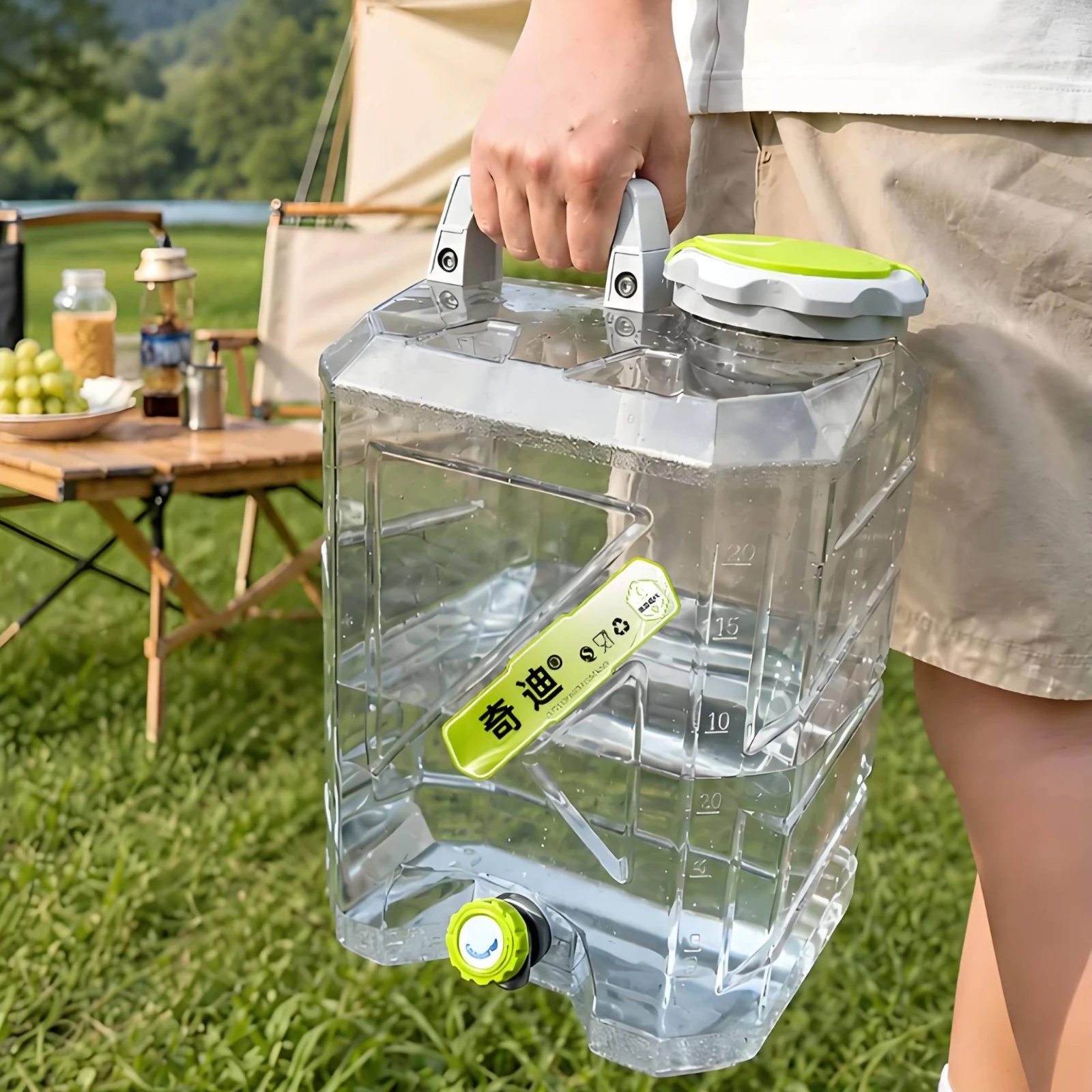 Camping Water Container Chemical-Free Safe Car Water Container Easy to Fill Heavy Duty for Campers, Outdoor
Camping Water Container Chemical-Free Safe Car Water Container Easy to Fill Heavy Duty for Campers, Outdoor