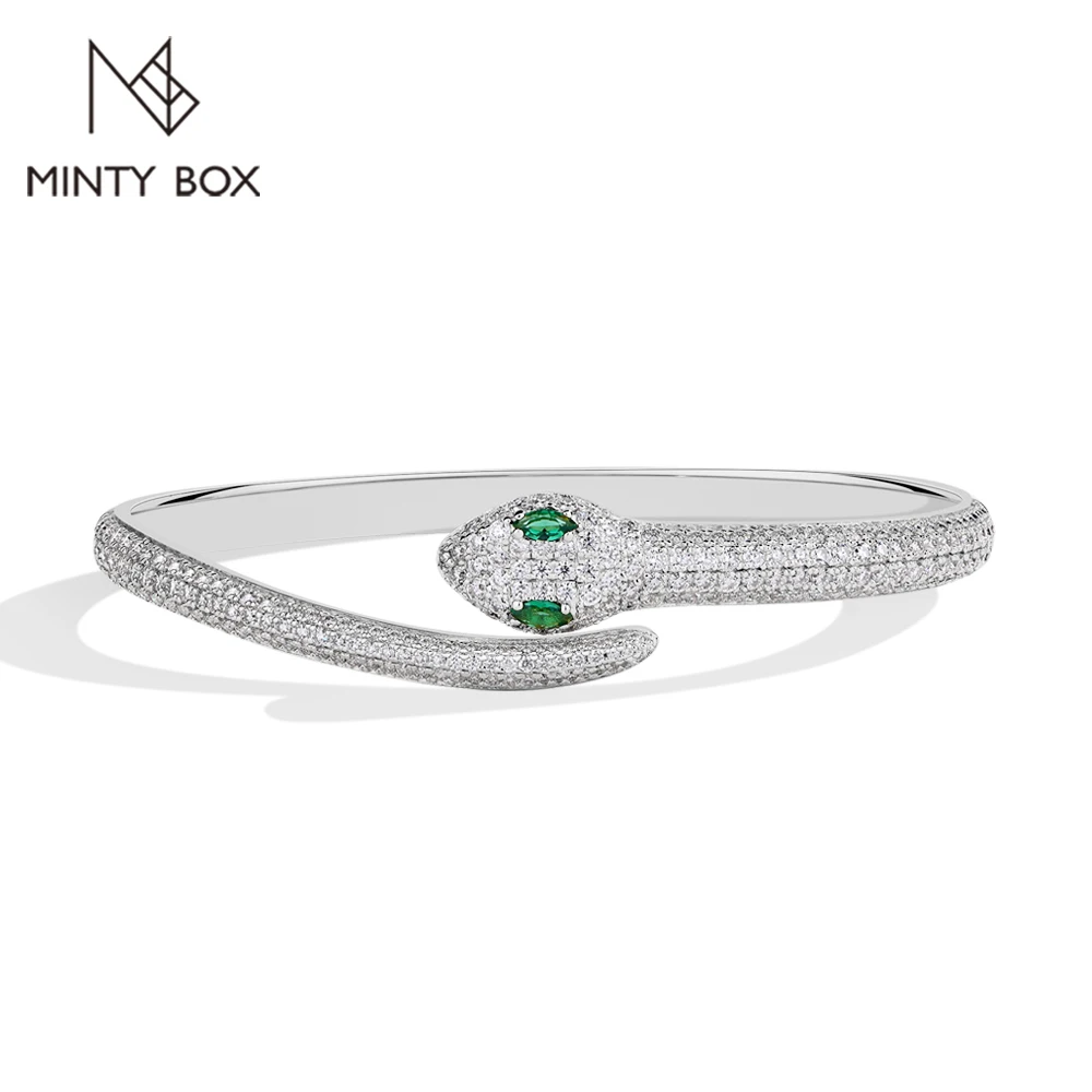 MINTYBOX Snake S925 Silver Moissanite Bracelets for Women Lab Diamond 16-19cm 18k Gold Plated Wedding Luxury Fine Jewelry Gift
MINTYBOX Snake S925 Silver Moissanite Bracelets for Women Lab Diamond 16-19cm 18k Gold Plated Wedding Luxury Fine Jewelry Gift
