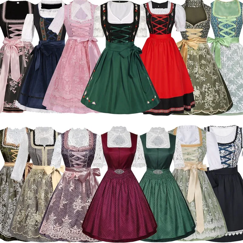 Halloween Bavarian Beer Festival Medieval Retro Dress Cosplay Costume Women's Traditional Ethnic Wear Stage Performance Outfit
Halloween Bavarian Beer Festival Medieval Retro Dress Cosplay Costume Women's Traditional Ethnic Wear Stage Performance Outfit