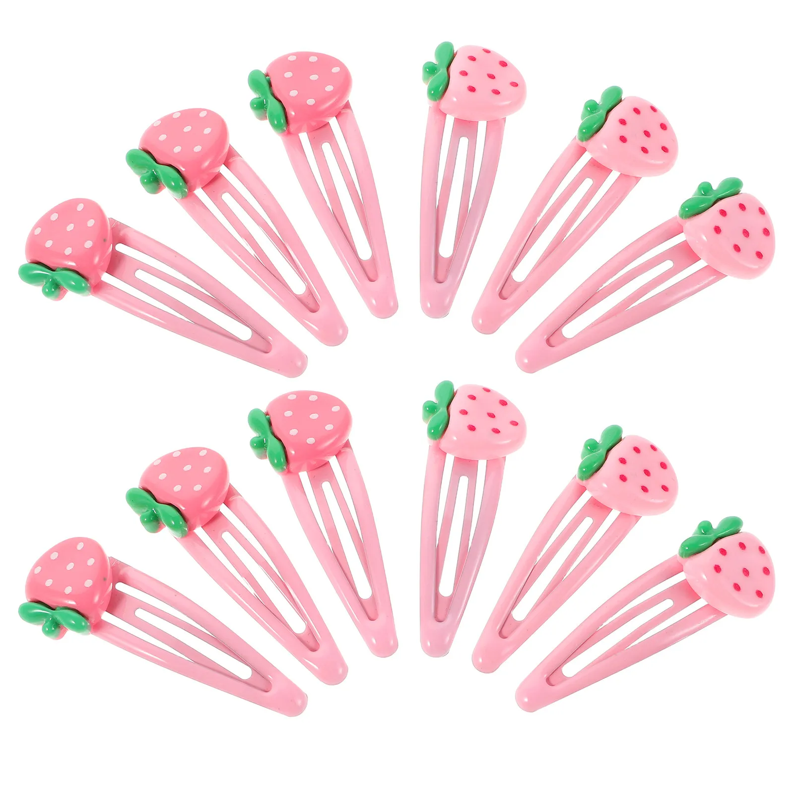 24pcs Strawberry Hair Clips Pink Fruit Metal Snap Barrettes Resin Hair Accessories Lightweight No Trace Bangs Clip For
24pcs Strawberry Hair Clips Pink Fruit Metal Snap Barrettes Resin Hair Accessories Lightweight No Trace Bangs Clip For