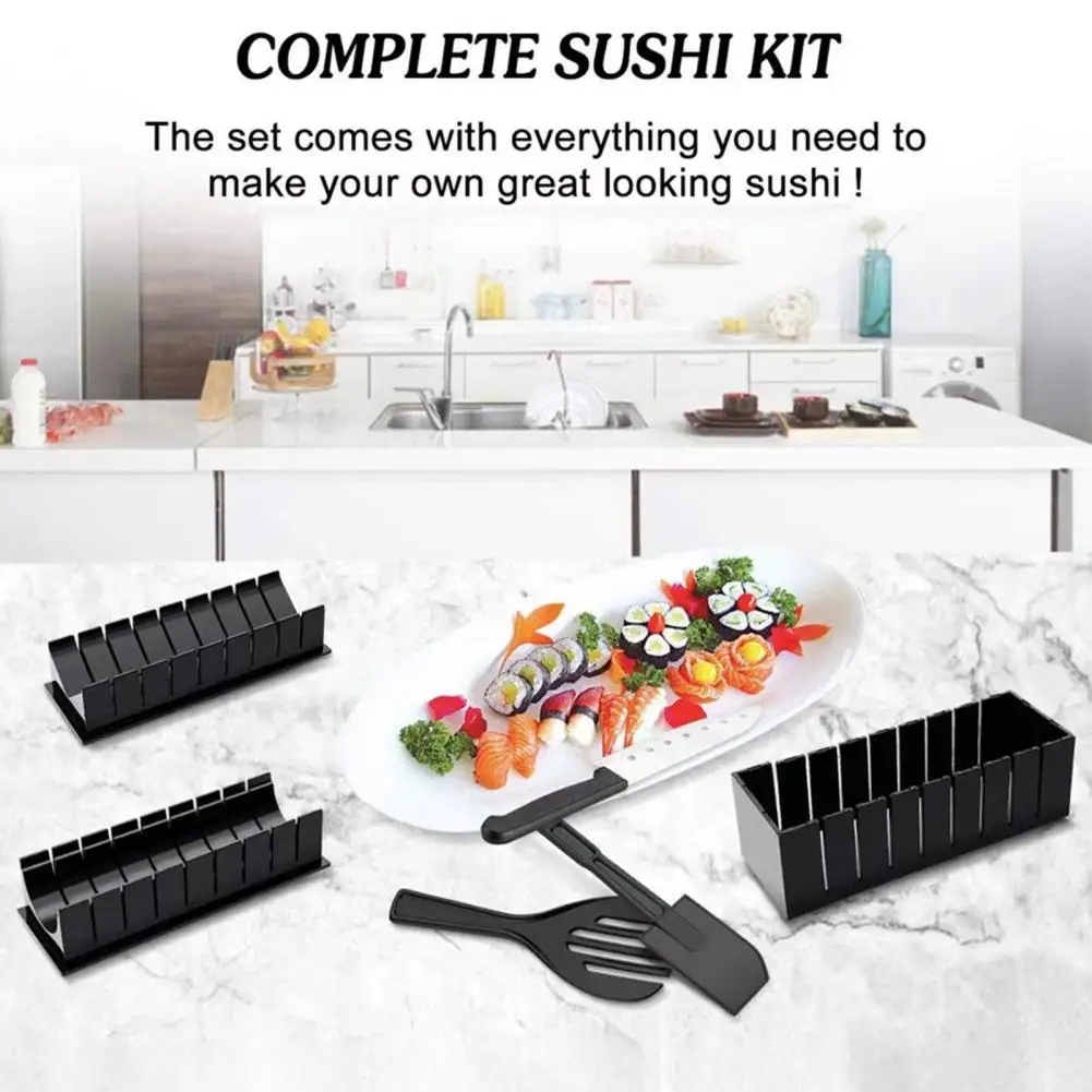Sushi Roll Mold 10Pcs DIY Sushi Making Kit 8 Shapes Food-Grade PP Mold Set For Beginners Safe Sushi Roll Maker SushiRolling Kit
Sushi Roll Mold 10Pcs DIY Sushi Making Kit 8 Shapes Food-Grade PP Mold Set For Beginners Safe Sushi Roll Maker SushiRolling Kit