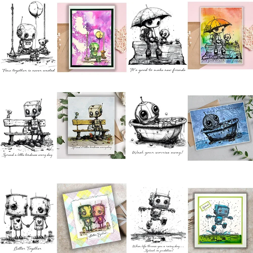 Time Together Robot Series Clear Stamp Wash Your Worries Away Little Kindness Stamp For DIY Scrapbooking Paper Craft Card Making
Time Together Robot Series Clear Stamp Wash Your Worries Away Little Kindness Stamp For DIY Scrapbooking Paper Craft Card Making