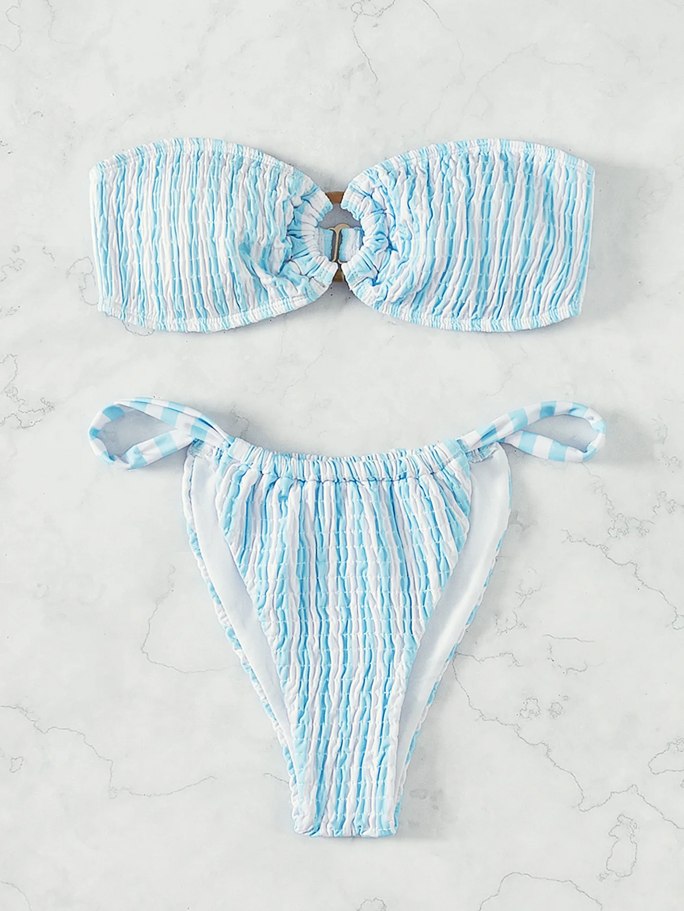 2024 Women Micro Thong Bikini Set Ladies O Link Stripe Bandeau 2-Piece Summer Sexy Swimwear Bathing Suit For Woemn
2024 Women Micro Thong Bikini Set Ladies O Link Stripe Bandeau 2-Piece Summer Sexy Swimwear Bathing Suit For Woemn