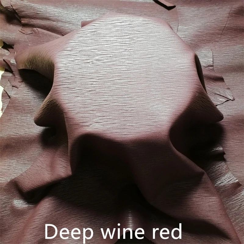 1mm Wine Red Vertical Crack Mixed Sheepskin. Top-Grain Leather. Genuine leather Fabric. Hand DIY For Make Bag. Whole Sheepskin
1mm Wine Red Vertical Crack Mixed Sheepskin. Top-Grain Leather. Genuine leather Fabric. Hand DIY For Make Bag. Whole Sheepskin