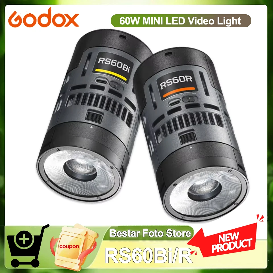 Godox RS60Bi Bi-color RS60C RGBWW Full-color 60W LED Video Light for Camera Studio Photography Fill Lamp with APP Contro
Godox RS60Bi Bi-color RS60C RGBWW Full-color 60W LED Video Light for Camera Studio Photography Fill Lamp with APP Contro
