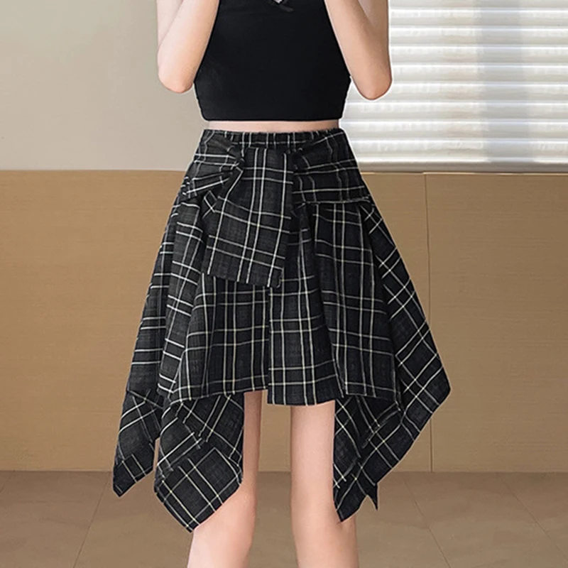 Irregular Plaid Skirt Women American Street Casual High Waisted Skirt Summer Preppy Style Sweet Jazz Dance Lazy Mini Skirt
Irregular Plaid Skirt Women American Street Casual High Waisted Skirt Summer Preppy Style Sweet Jazz Dance Lazy Mini Skirt
