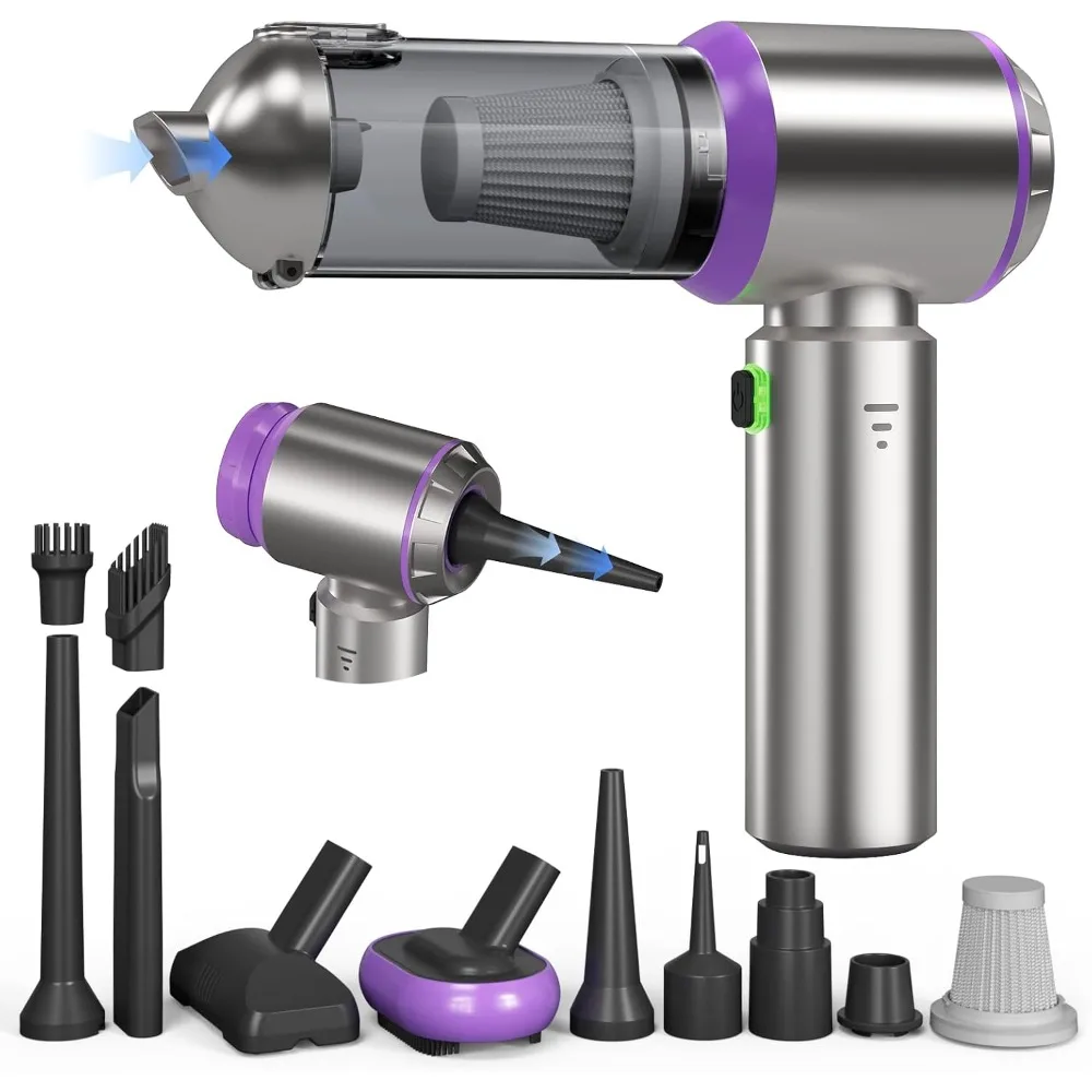 Car Vacuum Portable Cordless, 22000PA High Power handheld Vacuum Cleaner with Brushless Motor,11 in 1 Mini Hand Held Vacuum Cord
Car Vacuum Portable Cordless, 22000PA High Power handheld Vacuum Cleaner with Brushless Motor,11 in 1 Mini Hand Held Vacuum Cord