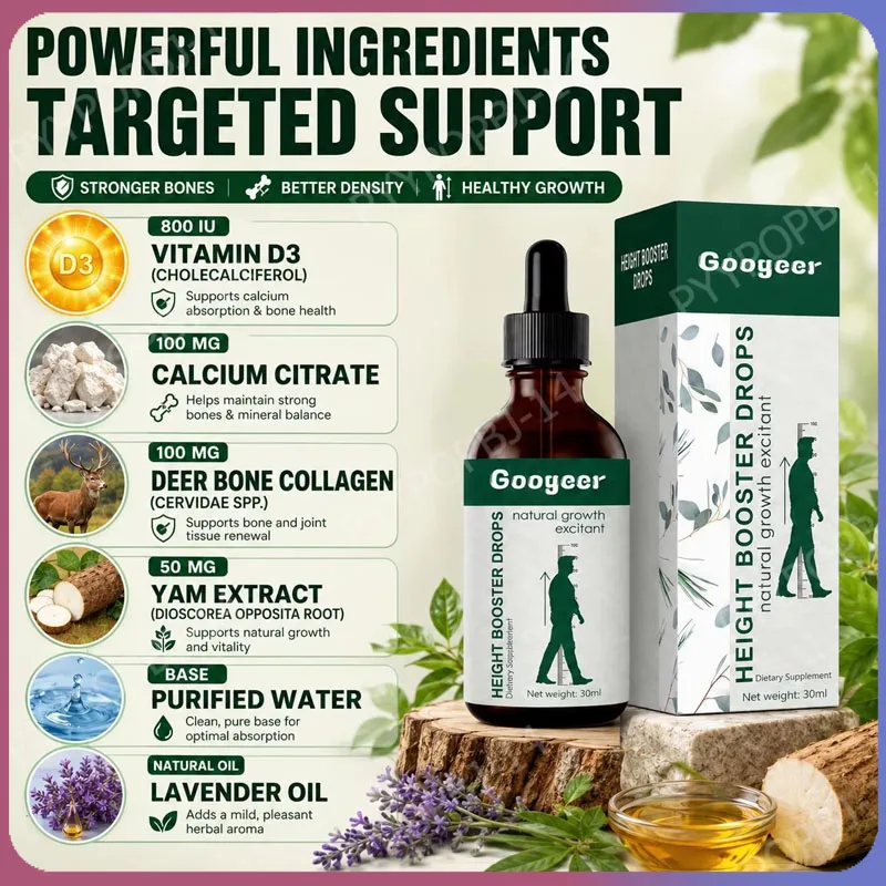 Googeer Vitamin D3 Calcium Citrate Liquid Drops 30ml, Herbal Blend Nutrition Supplement for Daily Bone Wellness Support Routine
Googeer Vitamin D3 Calcium Citrate Liquid Drops 30ml, Herbal Blend Nutrition Supplement for Daily Bone Wellness Support Routine