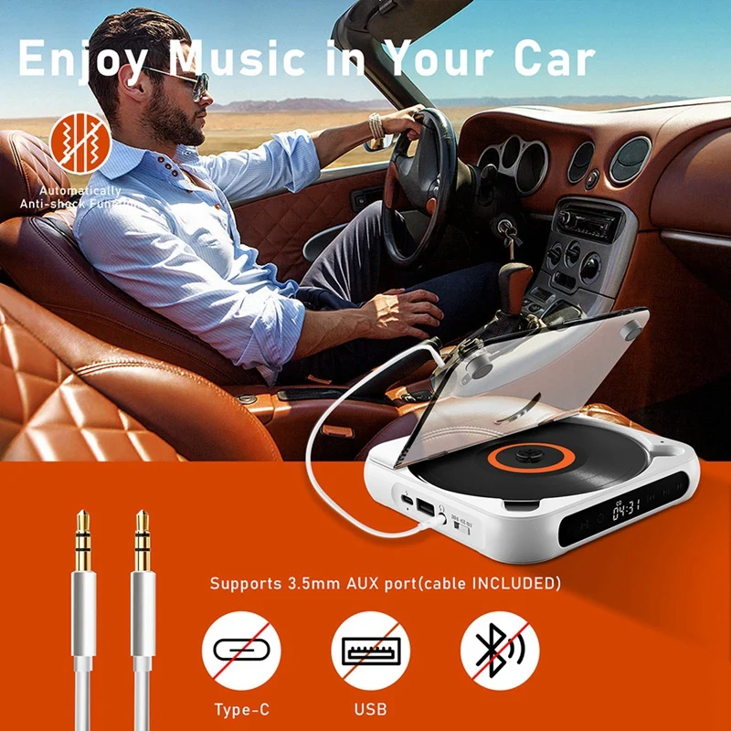 Портативный проигрыватель компакт-дисков Bluetooth-динамик, светодиодный экран, стереоплеер, настенный проигрыватель компакт-дисков с FM-радио-зеленый
Портативный проигрыватель компакт-дисков Bluetooth-динамик, светодиодный экран, стереоплеер, настенный проигрыватель компакт-дисков с FM-радио-зеленый