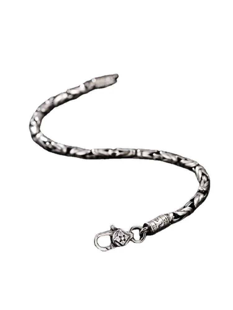 S925 Silver Handmade Woven Retro Domineering Style Personality Keel Man and Woman Bracelets Exquisite Gift
S925 Silver Handmade Woven Retro Domineering Style Personality Keel Man and Woman Bracelets Exquisite Gift
