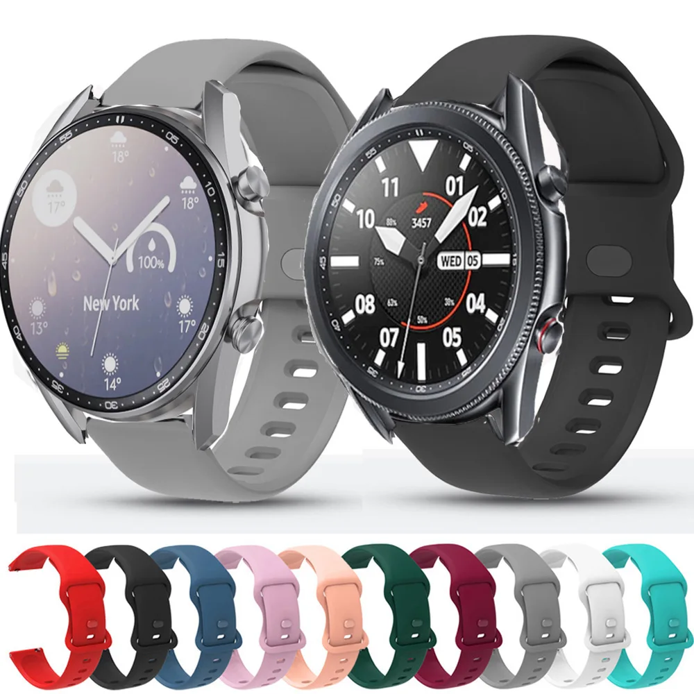 For Samsung Galaxy Watch 3 41mm 45mm Smart Watch Strap 20mm 22mm Silicone Replacement Band For Galaxy Watch 42mm 46mm Bracelet
For Samsung Galaxy Watch 3 41mm 45mm Smart Watch Strap 20mm 22mm Silicone Replacement Band For Galaxy Watch 42mm 46mm Bracelet