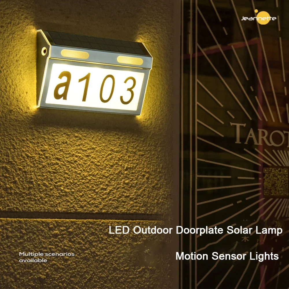 Solar House Number Light Doorplate Address Sign Plate Apartment Number Outdoor Porch LED Lights With Solar Rechargeable Battery
Solar House Number Light Doorplate Address Sign Plate Apartment Number Outdoor Porch LED Lights With Solar Rechargeable Battery