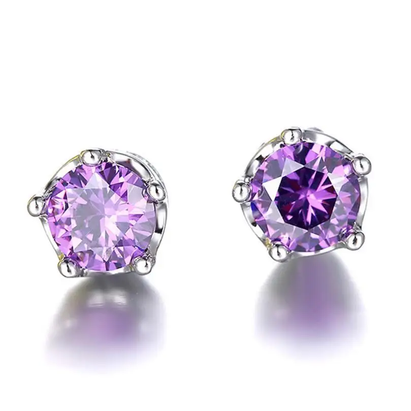 Natural Purple Amethyst Stud Earrings For Women Real 925 Sterling Silver Crown Crystal Wedding Party Jewelry Earring
Natural Purple Amethyst Stud Earrings For Women Real 925 Sterling Silver Crown Crystal Wedding Party Jewelry Earring