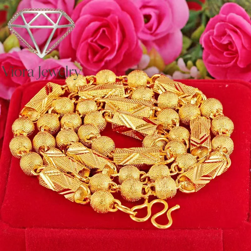 Viora Jewelry 999924K real gold cloth pattern hexagonal cylindrical necklace frosted cylindrical national trend necklace semi-so
Viora Jewelry 999924K real gold cloth pattern hexagonal cylindrical necklace frosted cylindrical national trend necklace semi-so