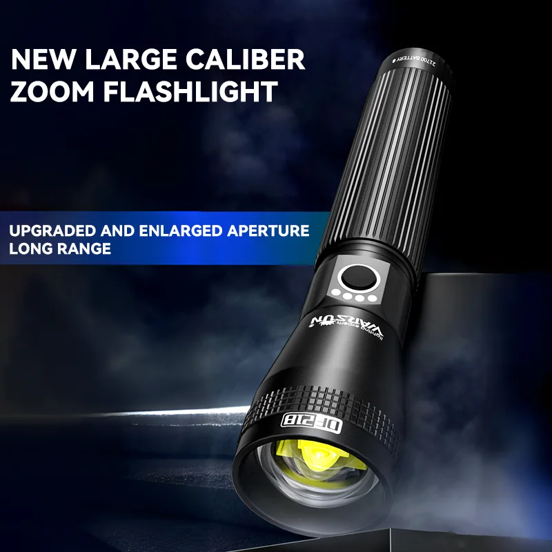Warsun Torch 1500Lm High Power LED Flashlight 21700 Type-C Rechargeable Strong Light Lamp Outdoor Portable Lantern Waterproof
Warsun Torch 1500Lm High Power LED Flashlight 21700 Type-C Rechargeable Strong Light Lamp Outdoor Portable Lantern Waterproof