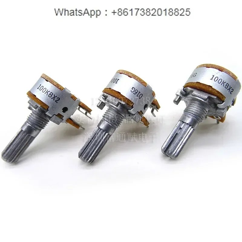 10Pcs Original 16 type potentiometer B50K B100K dual 6-pin speaker volume amplifier potentiometer
10Pcs Original 16 type potentiometer B50K B100K dual 6-pin speaker volume amplifier potentiometer