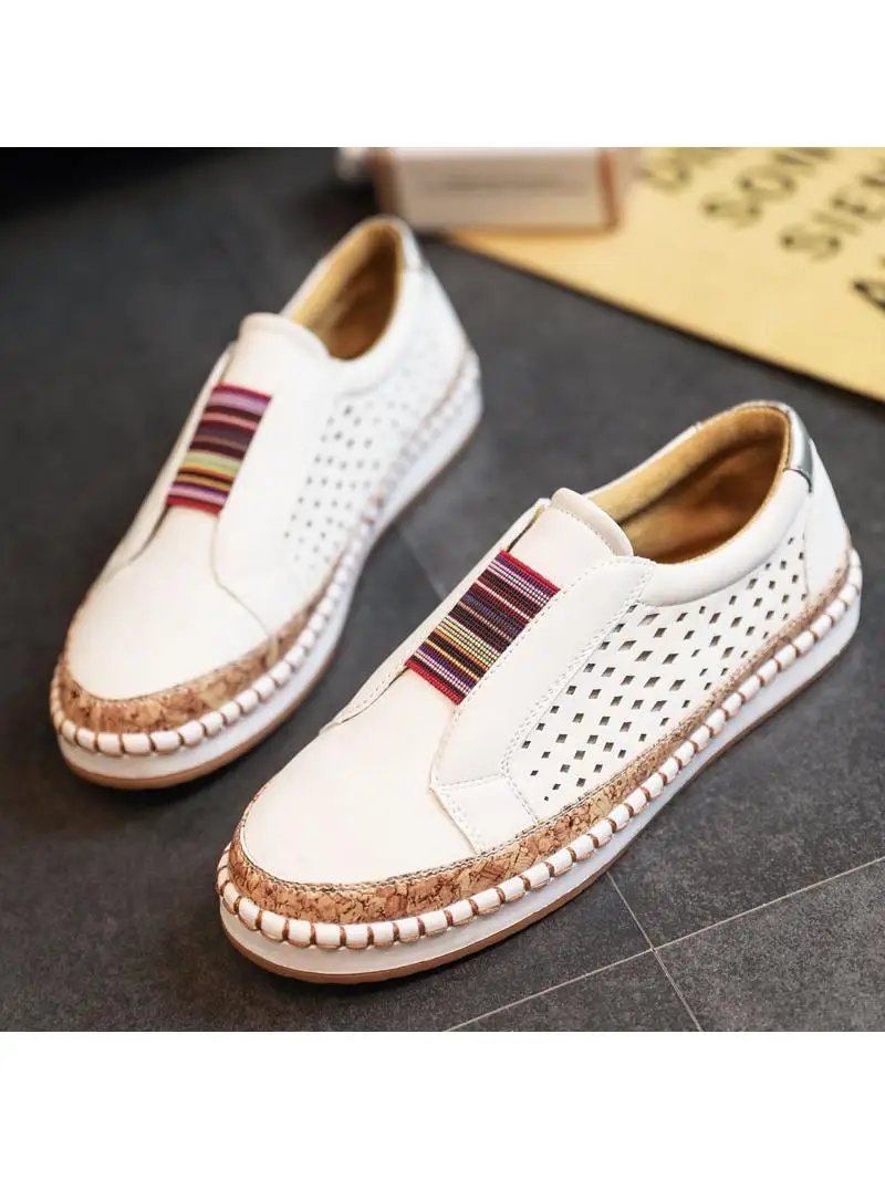 Women's Vintage Hollow out Slip-On oes Faionable Casual Sneakers Large Size Rubber Sole Comfortable Flat Heel oes
Women's Vintage Hollow out Slip-On oes Faionable Casual Sneakers Large Size Rubber Sole Comfortable Flat Heel oes
