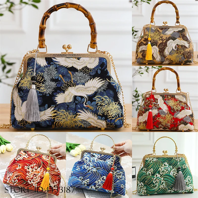 New Chinese Style Women's Tote Bag Fashion Vintage Qipao Chain Saw Shoulder Crossbody Bag Shopping Bag Print Crane Handbag Gift
New Chinese Style Women's Tote Bag Fashion Vintage Qipao Chain Saw Shoulder Crossbody Bag Shopping Bag Print Crane Handbag Gift