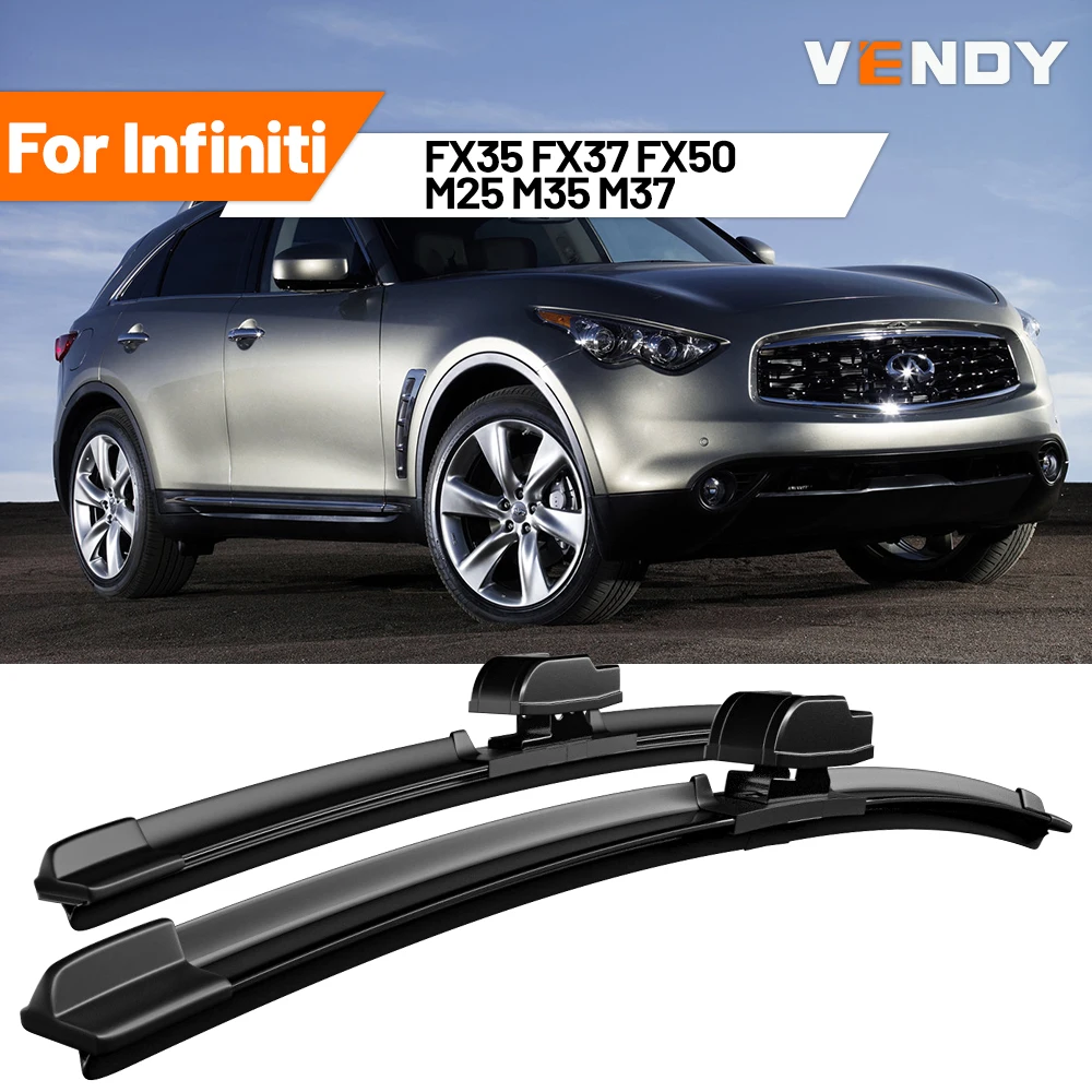 For Infiniti FX35 FX37 FX50 M25 M35 M37 2pcs Front Windshield Windscreen Wiper Rubber Brushes Blades Car Accessories
For Infiniti FX35 FX37 FX50 M25 M35 M37 2pcs Front Windshield Windscreen Wiper Rubber Brushes Blades Car Accessories