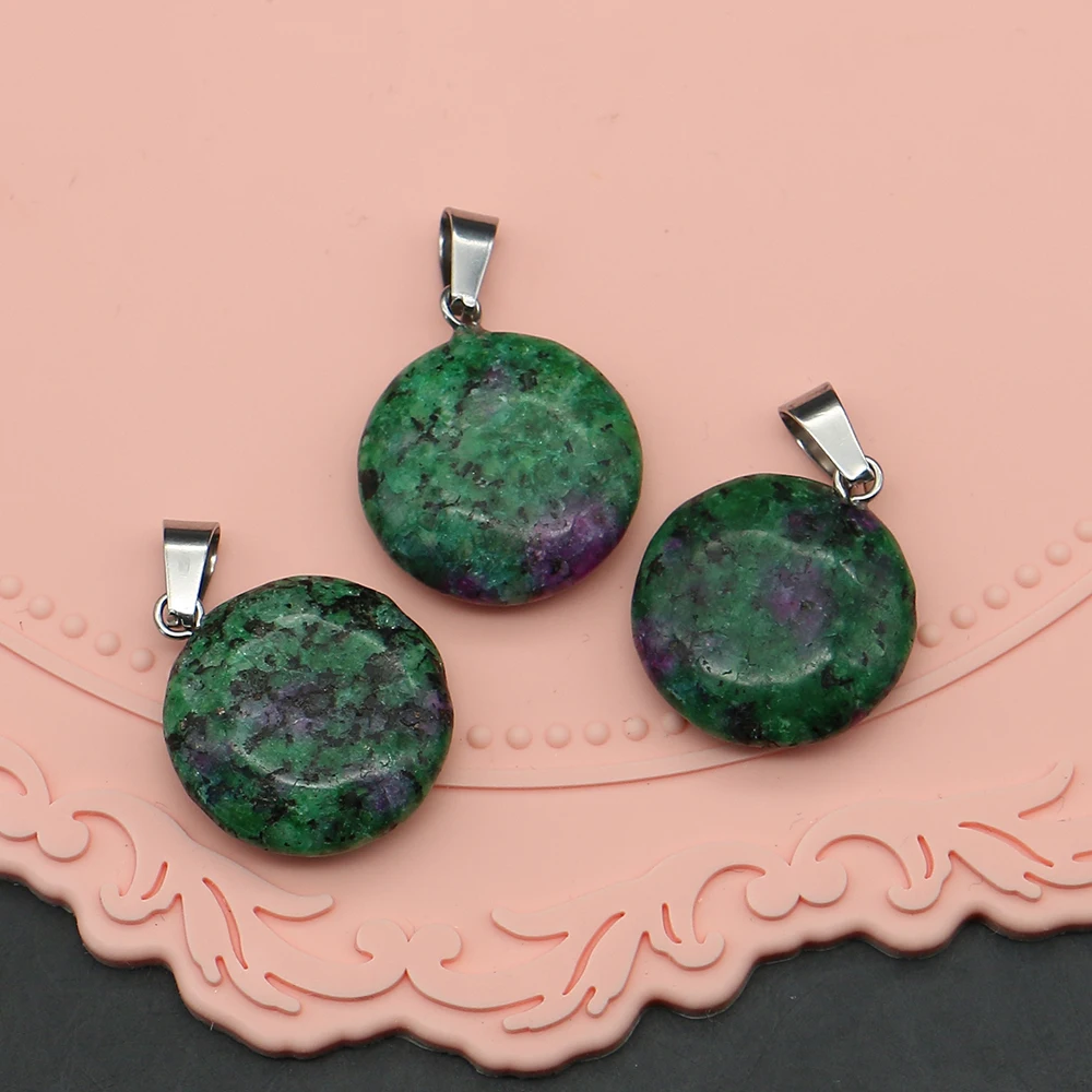 Smooth Polished Round Natural Stone Crystal Agate and Malachite Single-hole Pendants DIY Materials for Necklaces and Earrings
Smooth Polished Round Natural Stone Crystal Agate and Malachite Single-hole Pendants DIY Materials for Necklaces and Earrings