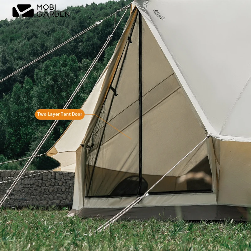 MOBI GARDEN Camping Tent Big Space Cotton Pyramid Era 260 Snowproof PU4000mm Breathable Tourist Travel Picnic 5-6 Person Family
MOBI GARDEN Camping Tent Big Space Cotton Pyramid Era 260 Snowproof PU4000mm Breathable Tourist Travel Picnic 5-6 Person Family