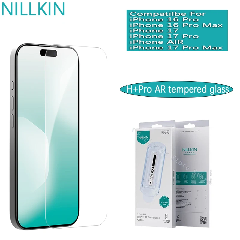 Nillkin For iPhone Air 17 16 Pro Max H+PRO AR Half screen film compartment tempered glass film high-definition protective film
Nillkin For iPhone Air 17 16 Pro Max H+PRO AR Half screen film compartment tempered glass film high-definition protective film
