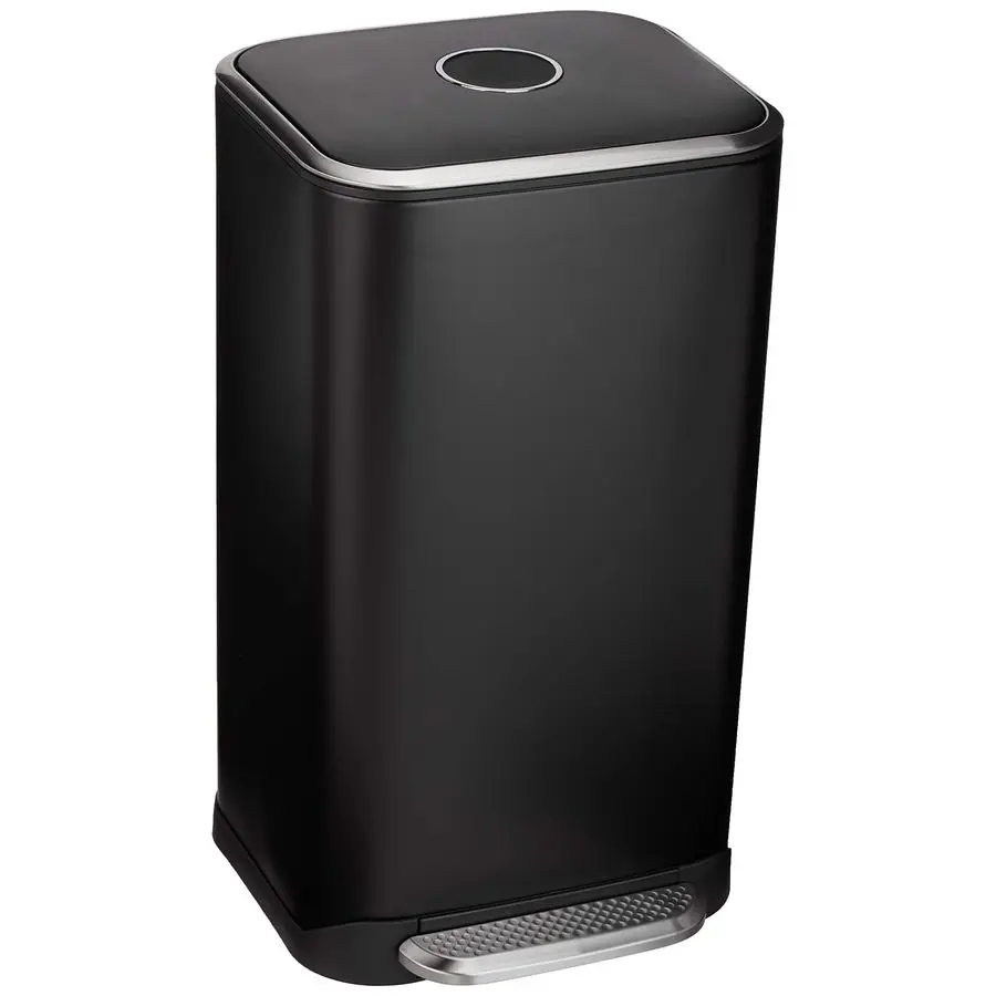 Rectangular Metal Trash Can With SoftClose Foot Pedal, Fingerprint Resistant, Removable Inner Bucket, 32 liter 8.5 gallon, Black
Rectangular Metal Trash Can With SoftClose Foot Pedal, Fingerprint Resistant, Removable Inner Bucket, 32 liter 8.5 gallon, Black