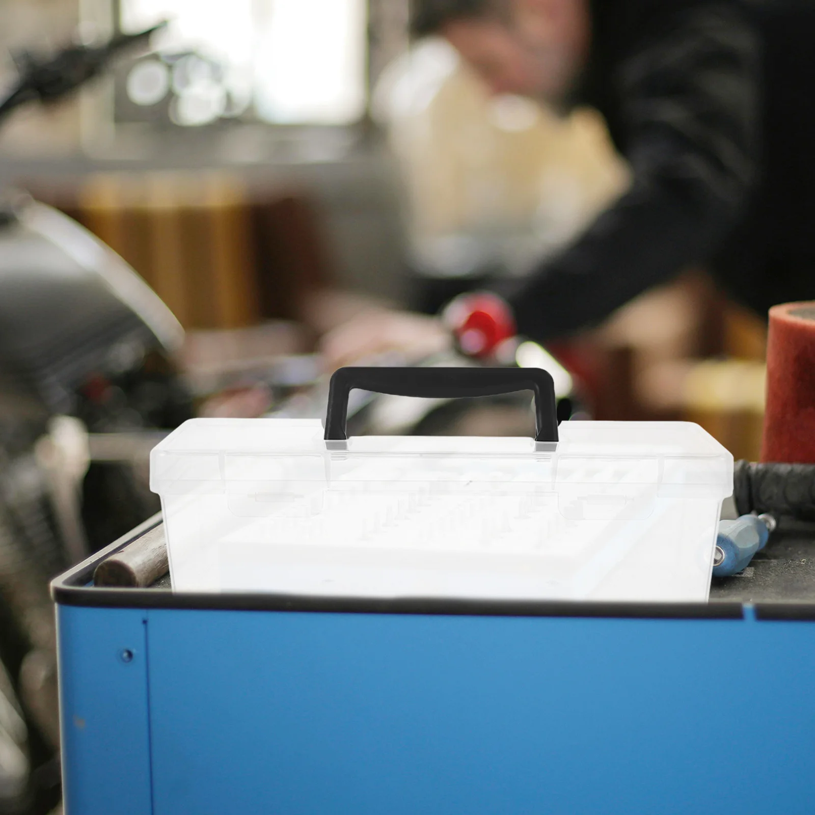 30.00X9.70X8.60Cm Tool Box Transparent Storage Case Multi Functional Organizer For Screws Nails Bolts Hardware Craft Stationery
30.00X9.70X8.60Cm Tool Box Transparent Storage Case Multi Functional Organizer For Screws Nails Bolts Hardware Craft Stationery