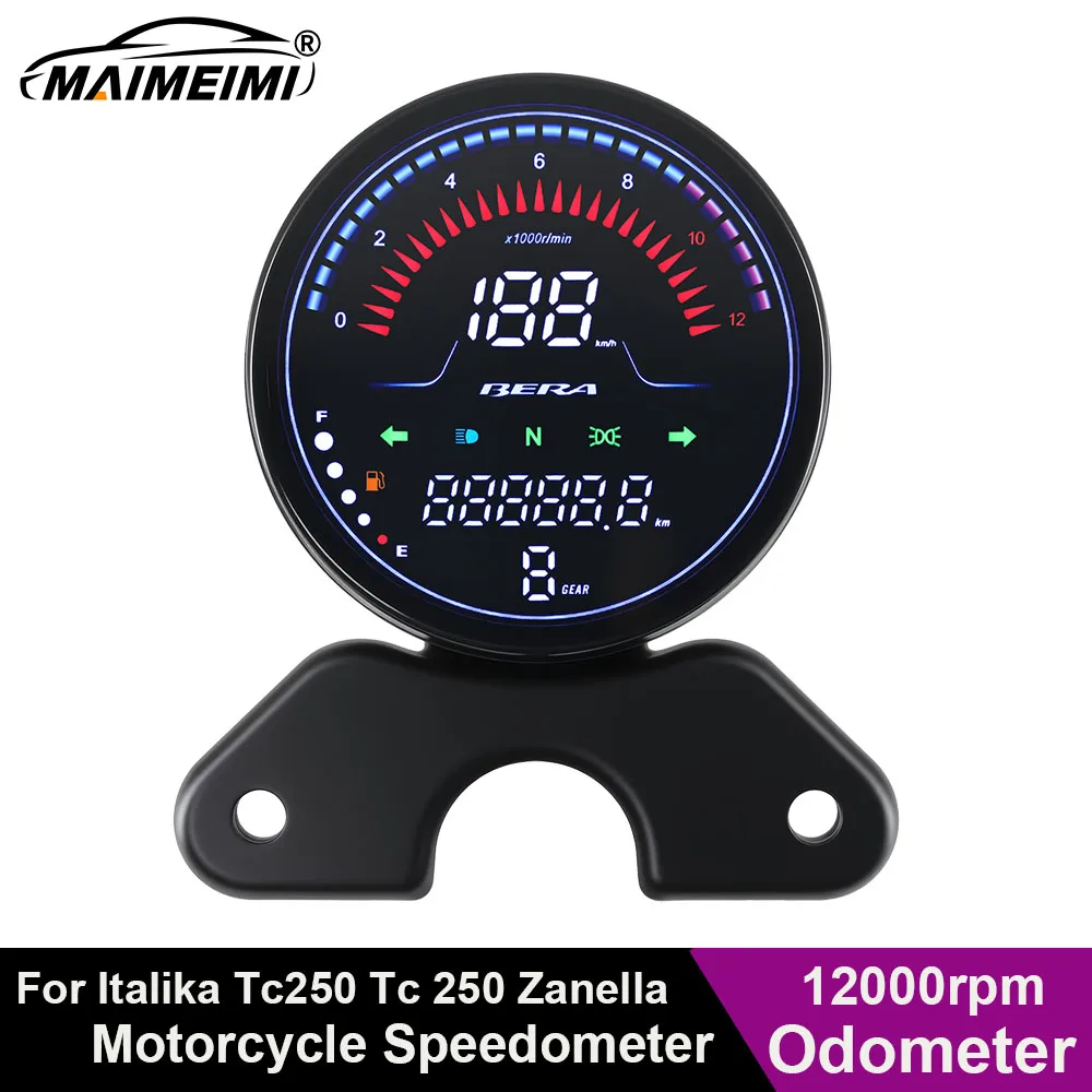 ЖК-цифровой мотоцикл 12 В, одометр, тахометр, подвесной дисплей спидометра 12000 об/мин для Italika Tc250 Tc 250 Zanella Custom 15
ЖК-цифровой мотоцикл 12 В, одометр, тахометр, подвесной дисплей спидометра 12000 об/мин для Italika Tc250 Tc 250 Zanella Custom 15