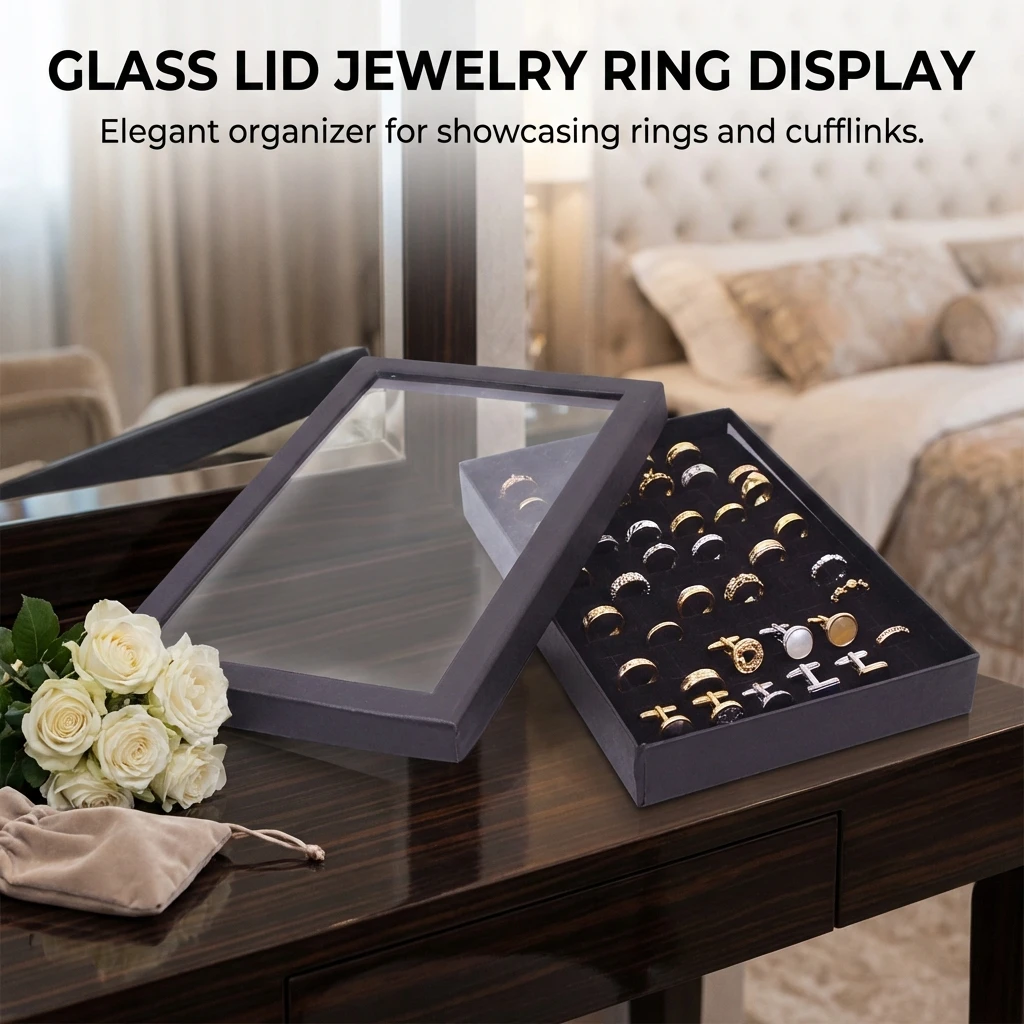 Прозрачная шкатулка для украшений на 36 ячеек для хранения колец и сережек, прочный пластиковый органайзер
Прозрачная шкатулка для украшений на 36 ячеек для хранения колец и сережек, прочный пластиковый органайзер
