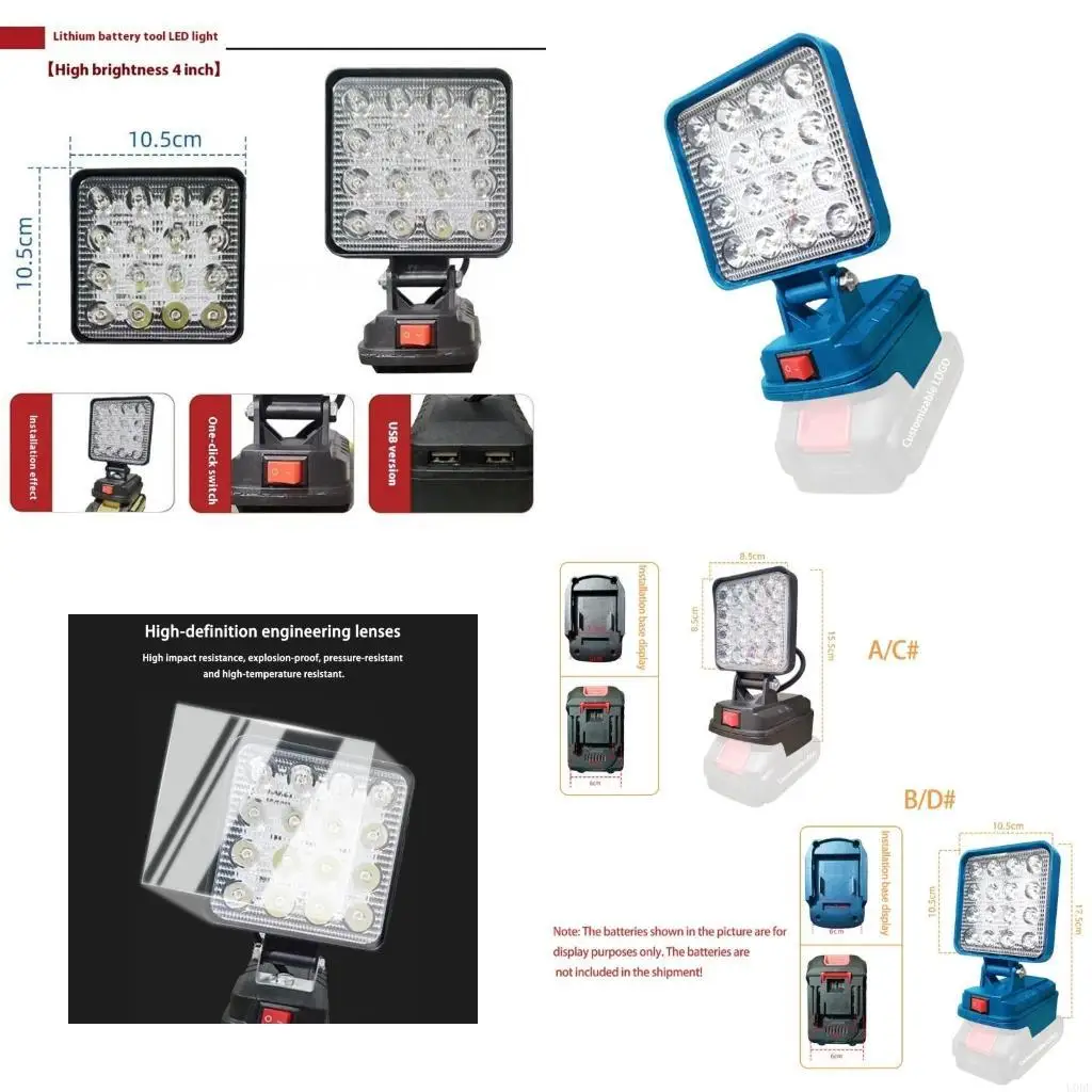 Professional Lithiums batteries LED Work Light Charging Featuring USB Power Supply
Professional Lithiums batteries LED Work Light Charging Featuring USB Power Supply