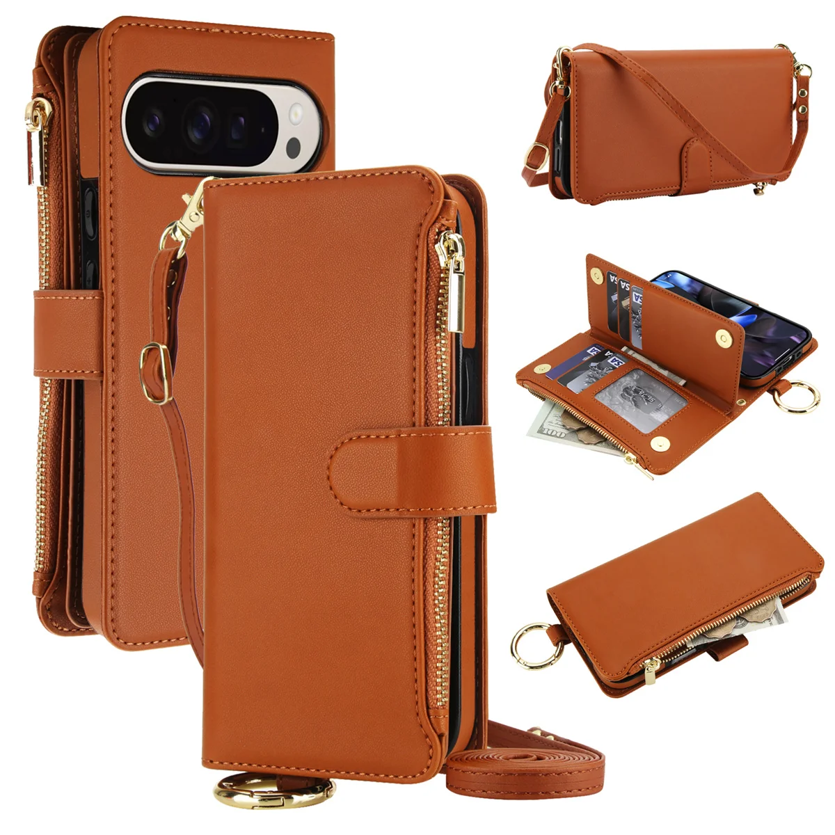 Кожаный чехол через плечо с откидной молнией и слотами для карт, чехол для телефона Google Pixel 10 9 Pro XL 9Pro, ремешок с кольцом, браслет, чехол-держатель
Кожаный чехол через плечо с откидной молнией и слотами для карт, чехол для телефона Google Pixel 10 9 Pro XL 9Pro, ремешок с кольцом, браслет, чехол-держатель