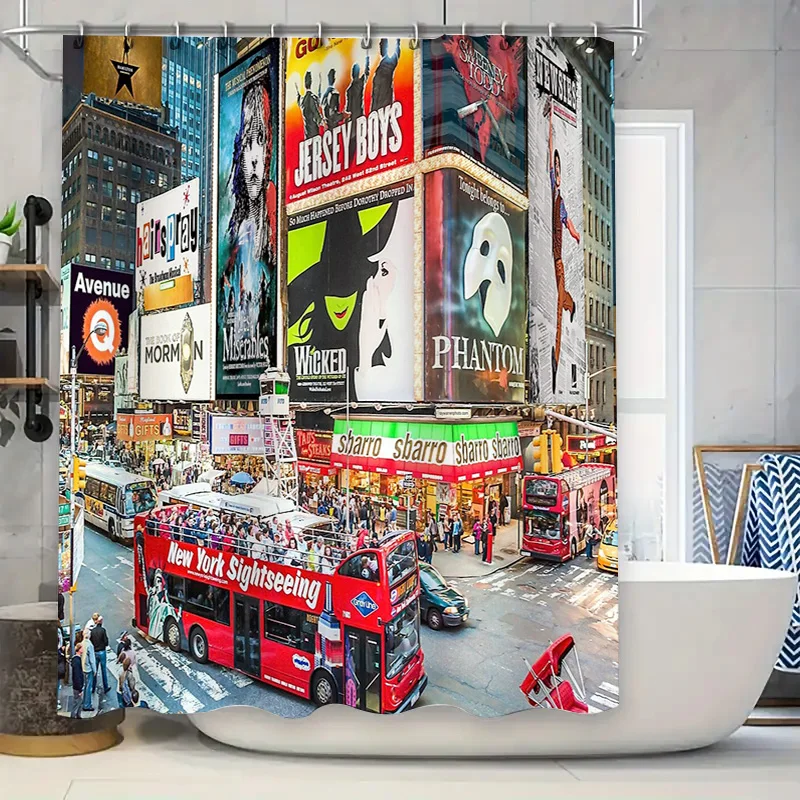 NYC Skyline Shower Curtain New York City Wall Art Modern Decor Vivid Print Bathroom Set Travel Theme Home Living Room
NYC Skyline Shower Curtain New York City Wall Art Modern Decor Vivid Print Bathroom Set Travel Theme Home Living Room