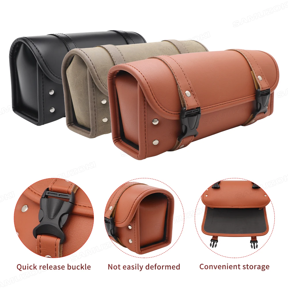 Retro Motorcycle Saddle Bags Black/Brown Leather Motorbike Side Tool Tail Bag PU Luggage Borsello Moto for Harley Universal
Retro Motorcycle Saddle Bags Black/Brown Leather Motorbike Side Tool Tail Bag PU Luggage Borsello Moto for Harley Universal