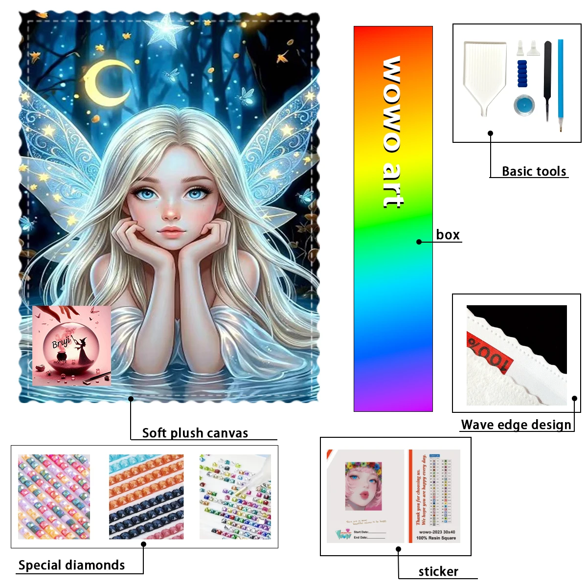 【Bruji_ Diamond Art】A girl's contemplation Crystal AB Rhinestone FD Rhinestone Perfect Resin Diamond
【Bruji_ Diamond Art】A girl's contemplation Crystal AB Rhinestone FD Rhinestone Perfect Resin Diamond