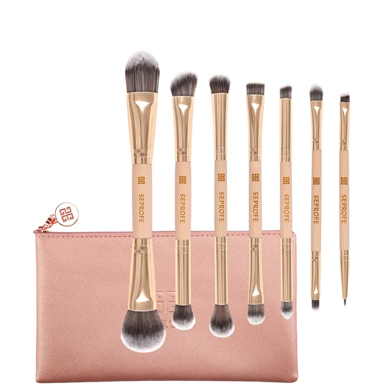 7Pcs/Set Makeup Brush Tube Double Eyeliner Eye Shadow Foundation Brush Eyebrow Makeup Brush With Zipper Bag
7Pcs/Set Makeup Brush Tube Double Eyeliner Eye Shadow Foundation Brush Eyebrow Makeup Brush With Zipper Bag