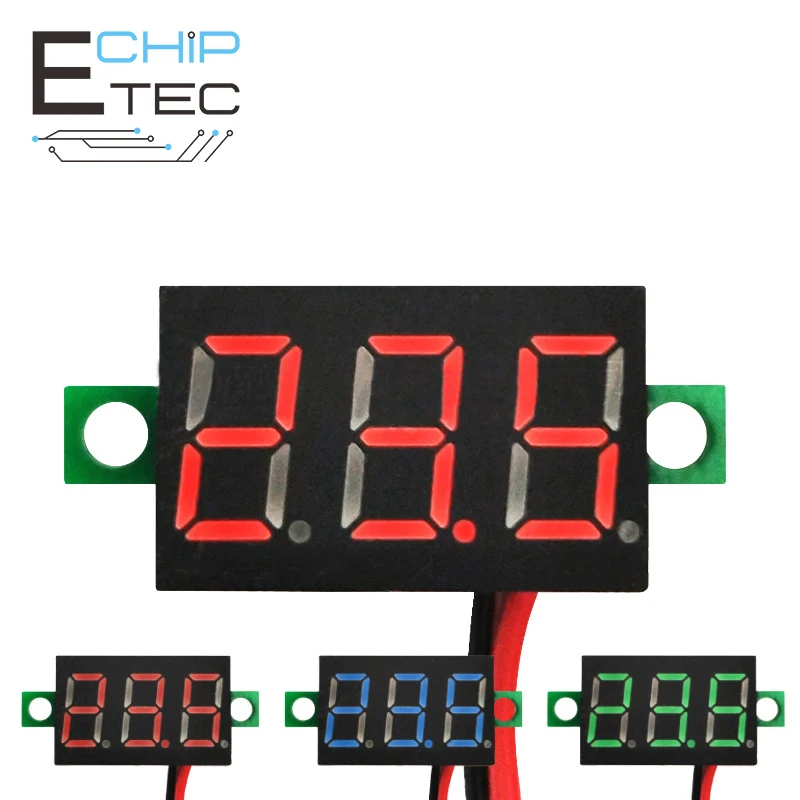 0.36 inch DC 4.5V-30V Voltmeter Digital Display Two Wire Voltmeter Head for Motorcycle Voltage Meter
0.36 inch DC 4.5V-30V Voltmeter Digital Display Two Wire Voltmeter Head for Motorcycle Voltage Meter