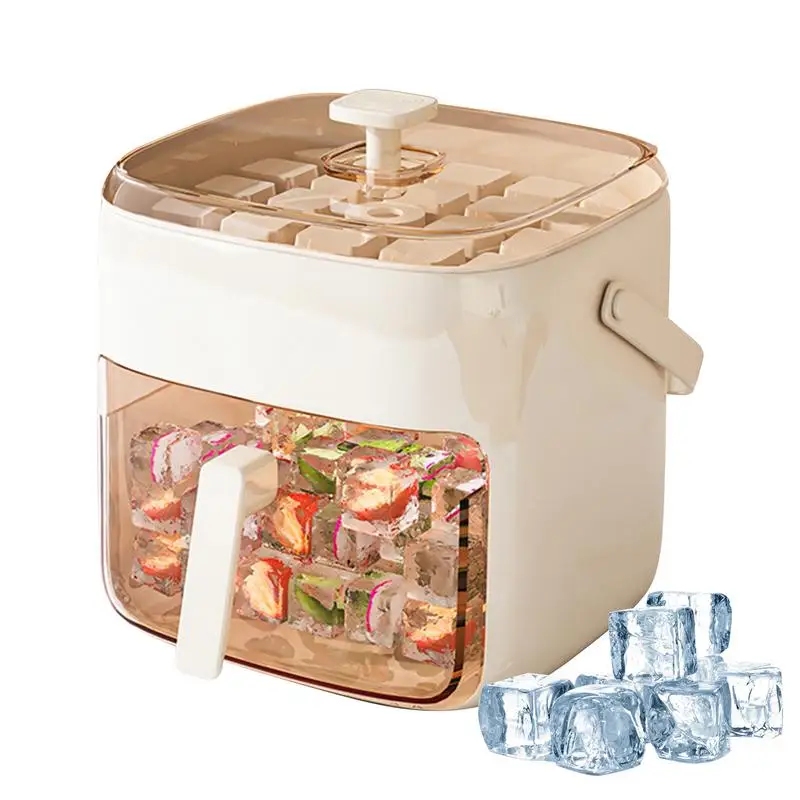 Ice Cubes Trays Press Ice Cubse Tray with Lid and Bin Press Non-Stick Iced Bucket Easy Release Kitchen Gadgets for Freezer Home 
Ice Cubes Trays Press Ice Cubse Tray with Lid and Bin Press Non-Stick Iced Bucket Easy Release Kitchen Gadgets for Freezer Home