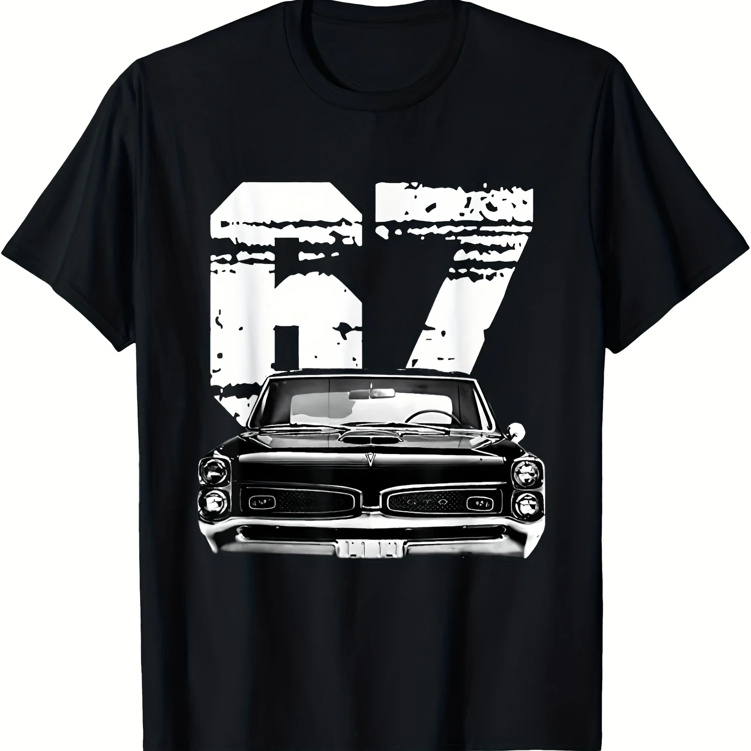 Men's 1967 Classic Muscle Car Graphic Tee - Black Cotton, Vintage Old School Design, 67 & Car Silhouette Print, Round Neck, All Sizes Available, Allseason Apparel Classic Car Apparel Nonstretch Material, Casual Wear
Men's 1967 Classic Muscle Car Graphic Tee - Black Cotton, Vintage Old School Design, 67 & Car Silhouette Print, Round Neck, All Sizes Available, Allseason Apparel Classic Car Apparel Nonstretch Material, Casual Wear