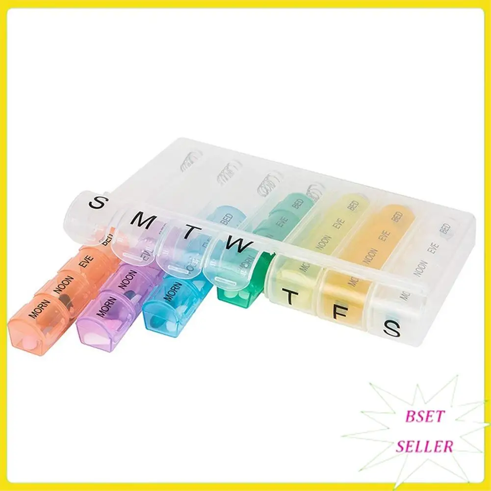 A010 Portable Weekly 7 Day Push Button Pill Holder Travel Medicine Box Case Organizer
A010 Portable Weekly 7 Day Push Button Pill Holder Travel Medicine Box Case Organizer