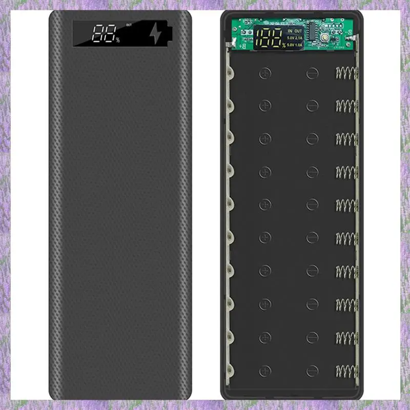 Новинка 2025 года — версия 3X Quick Charge 10X18650, чехол Power Bank с двумя USB-портами для телефона, QC 3,0 PD 18650, держатель для аккумулятора, зарядное устройство
Новинка 2025 года — версия 3X Quick Charge 10X18650, чехол Power Bank с двумя USB-портами для телефона, QC 3,0 PD 18650, держатель для аккумулятора, зарядное устройство
